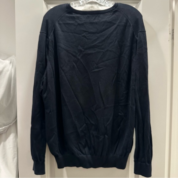 Polo Ralph Lauren Men's Dark Navy Blue Pima Cotton V-Neck Sweater Size: XXL - Picture 7 of 8
